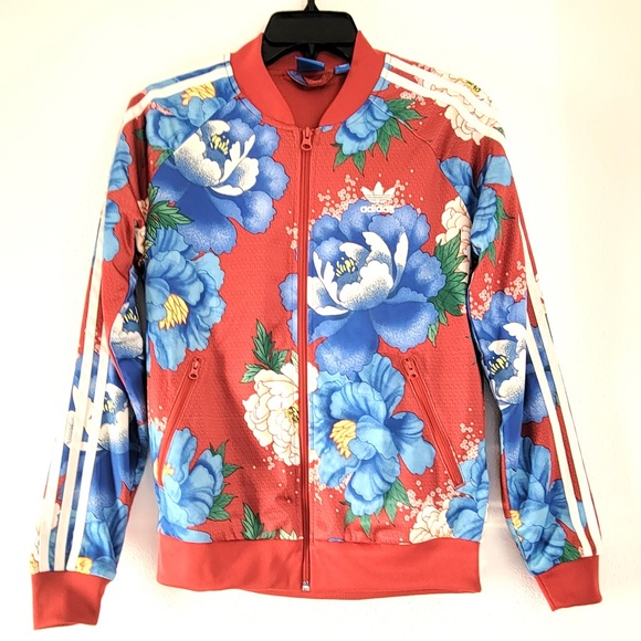 adidas Jackets & Blazers - Adidas X Farm Rio Chita Floral Track Jacket - S